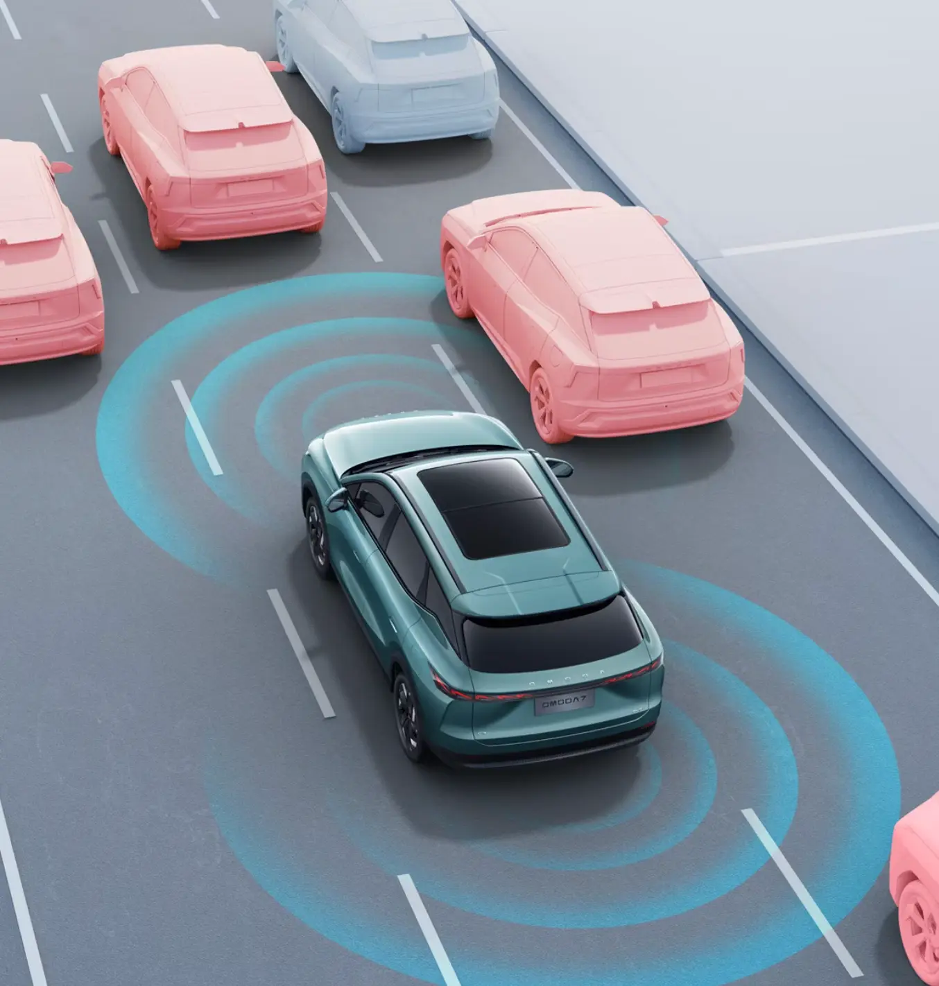 Система мониторинга слепых зон BSD